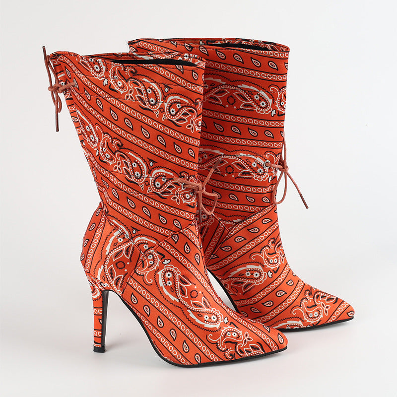 Damen High Heels Stiefel EB
