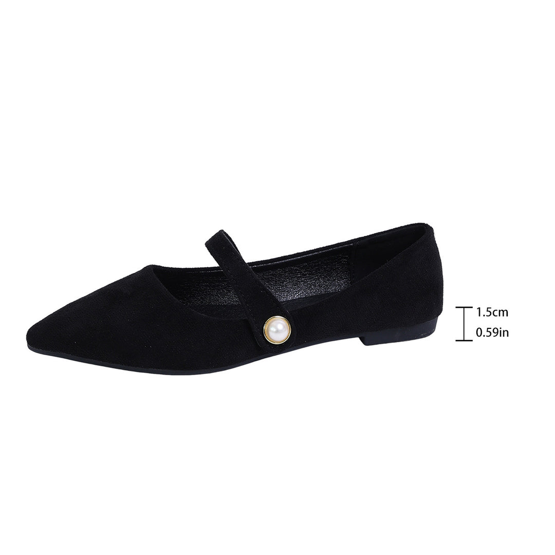 Damen Elegante Slingback-Ballerinas mit modischem Perlen-Detail EB