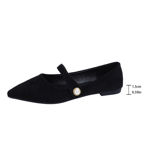 Damen Elegante Slingback-Ballerinas mit modischem Perlen-Detail EB