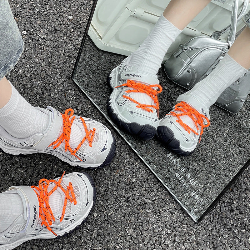 Damen Sportliche Sneakers mit atmungsaktivem Mesh-Obermaterial und rutschfester Sohle EB