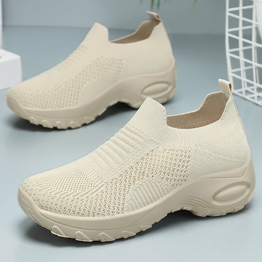 Damen Atmungsaktive Strick-Sneaker mit flexiblem Sohlenkomfort EB