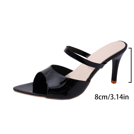 Damen Offene High-Heels Sandalen mit elegantem Riemchen-Design EB