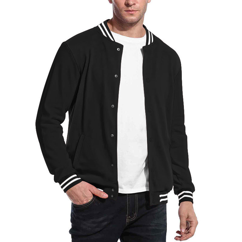 Herren Sport-Jacke im College-Stil mit praktischen Taschen und modernem Schnitt EB