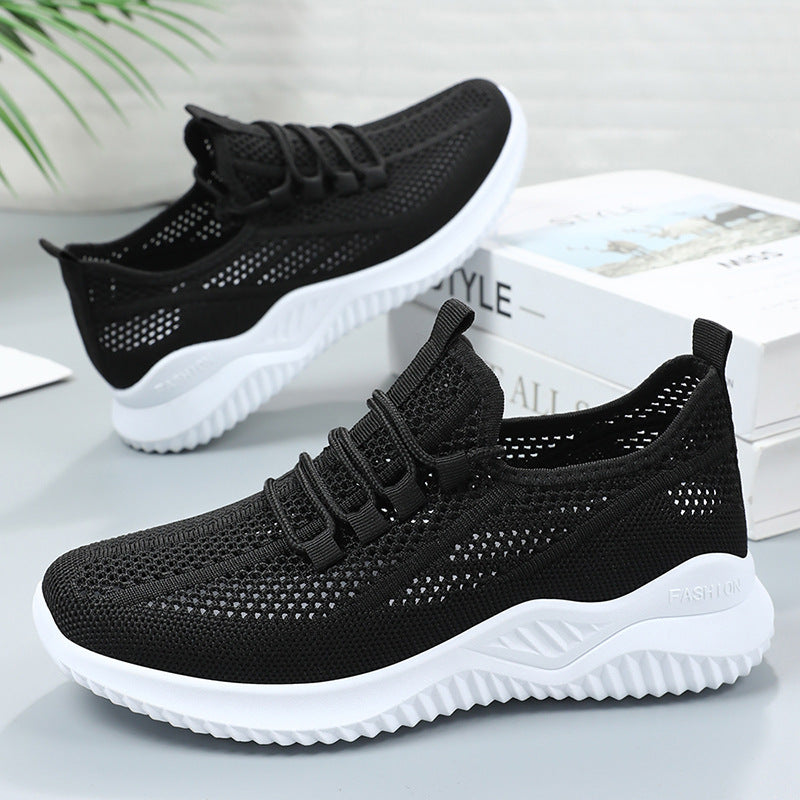 Damen Atmungsaktive Freizeitschuhe mit elastischem Obermaterial und rutschfester Sohle EB