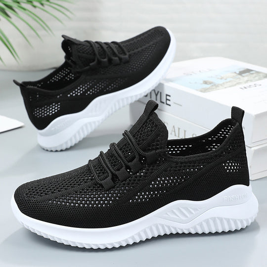 Damen Atmungsaktive Freizeitschuhe mit elastischem Obermaterial und rutschfester Sohle EB