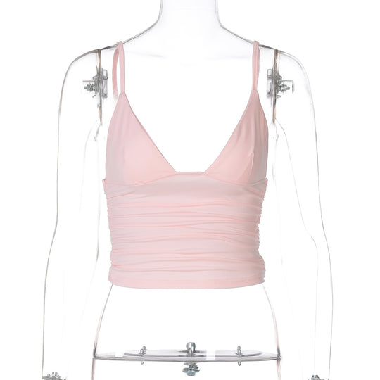 Damen Crop-Top mit asymmetrischem Schnitt und figurbetonter Silhouette EB