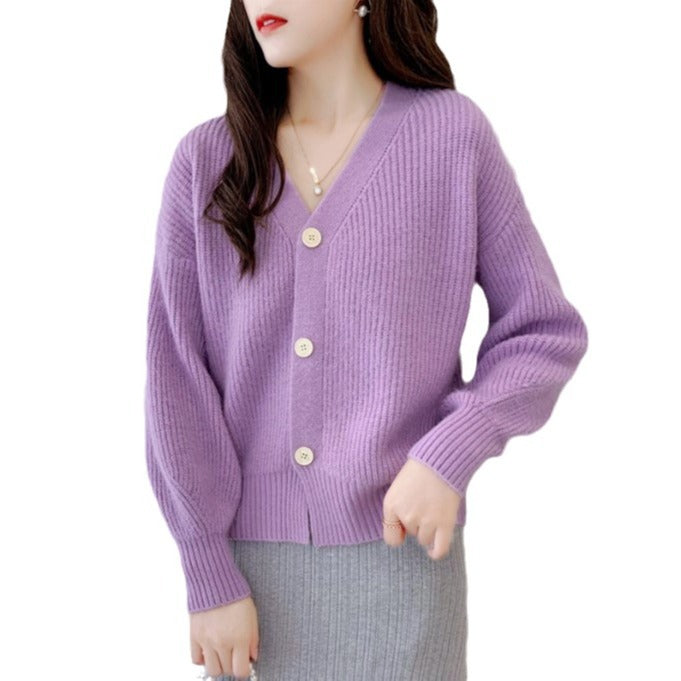 Damen Lässiger Strickcardigan EB