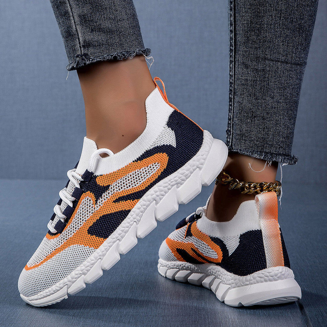 Damen Leichte Sportschuhe mit atmungsaktivem Mesh-Obermaterial und rutschfester Sohle EB