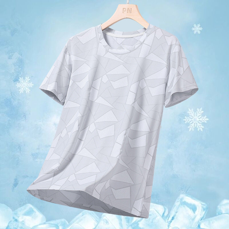 Herren nan atmungsaktives Funktionsshirt mit Jacquard-Struktur und schnelltrocknender Performance EB