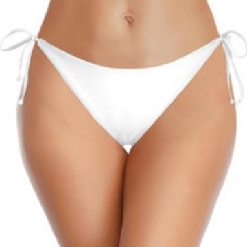 Damen Hochgeschnittenes Bikini-Höschen mit seitlichen Bindebändern EB