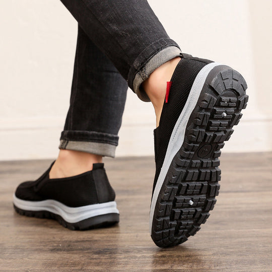 Damen Atmungsaktive Slip-On Sneakers mit rutschfester Sohle EB