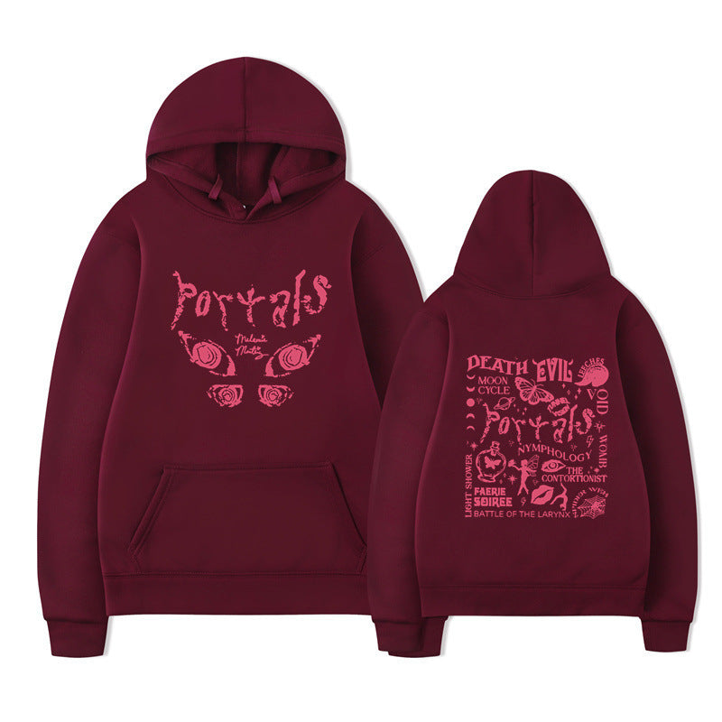 Damen Kapuzenpullover mit kreativem Motiv und bequemer Passform EB
