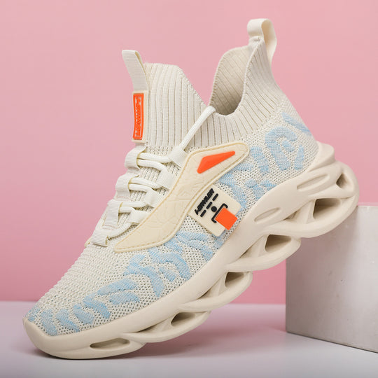 Damen Sportliche Strick-Sneaker mit rutschfester Laufsohle EB
