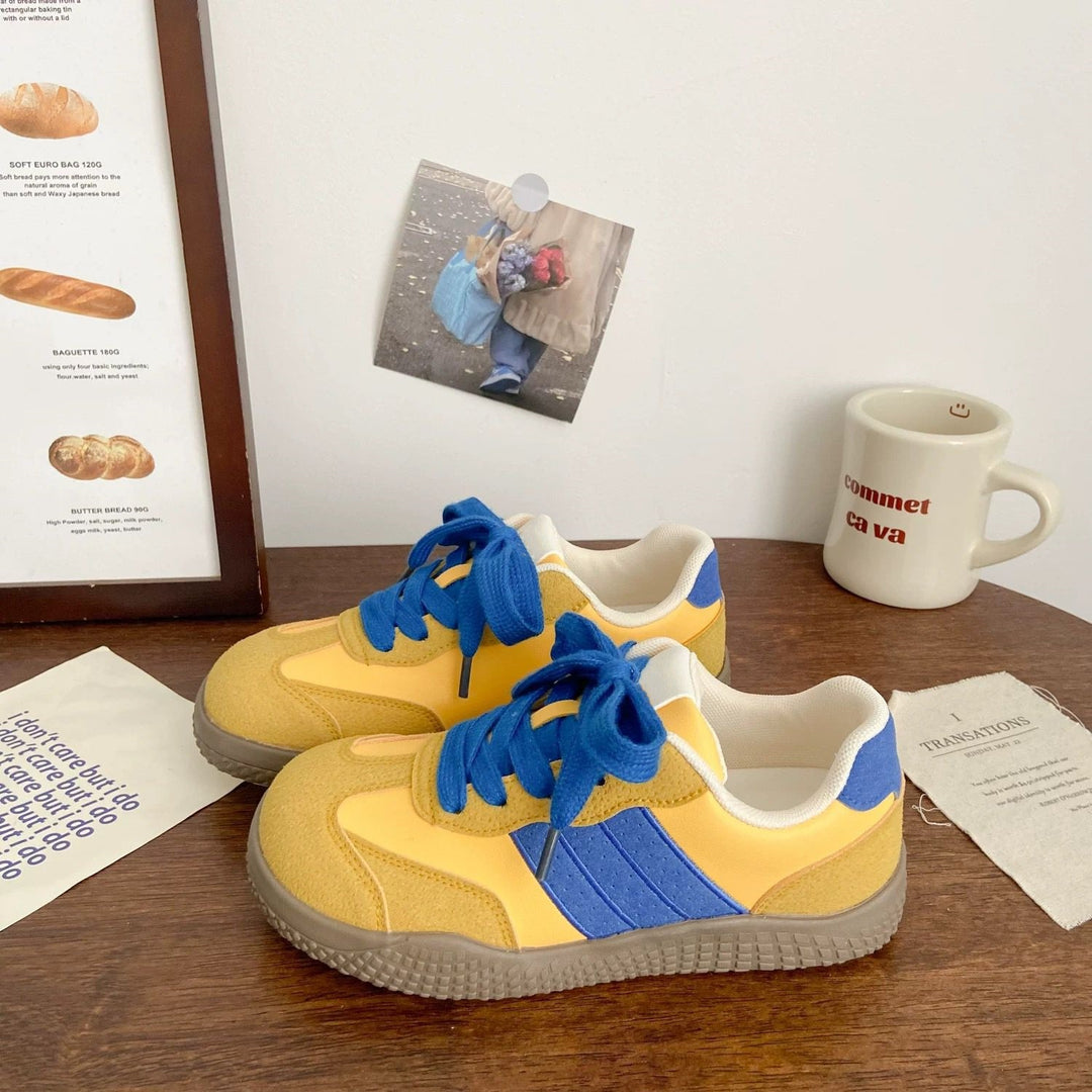 Damen Modische Freizeitschuhe mit atmungsaktiven Netz-Elementen und rutschfester Sohle EB