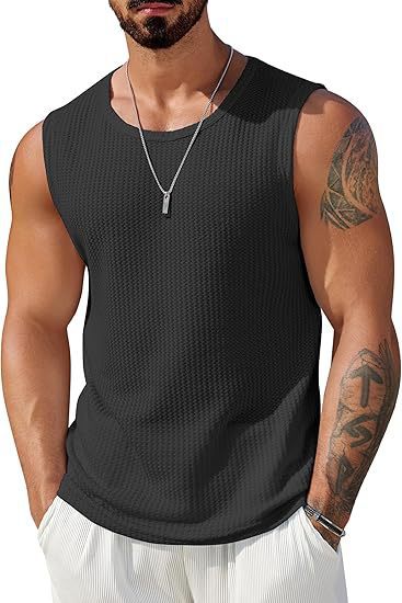 Herren Sportliches Tanktop mit atmungsaktiver Wabenstruktur EB