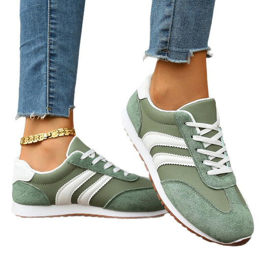 Damen Sportliche Retro-Sneaker mit atmungsaktivem Obermaterial und weicher Dämpfung EB