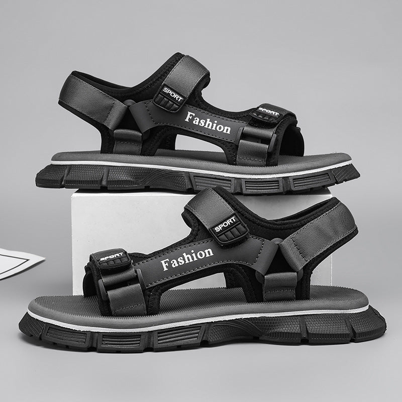 Damen Sportliche Outdoor-Sandalen mit regulierbarem Klettverschluss und rutschfester Sohle EB