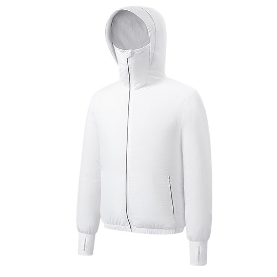 Unisex nan leichte atmungsaktive Kapuzenjacke mit winddichter Thermofütterung R&B