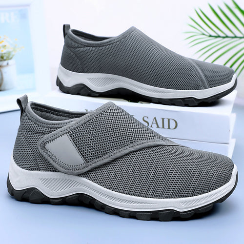 Damen nan atmungsaktive Slip-On Sneaker mit Klettverschluss und gedämpfter EVA-Zwischensohle EB