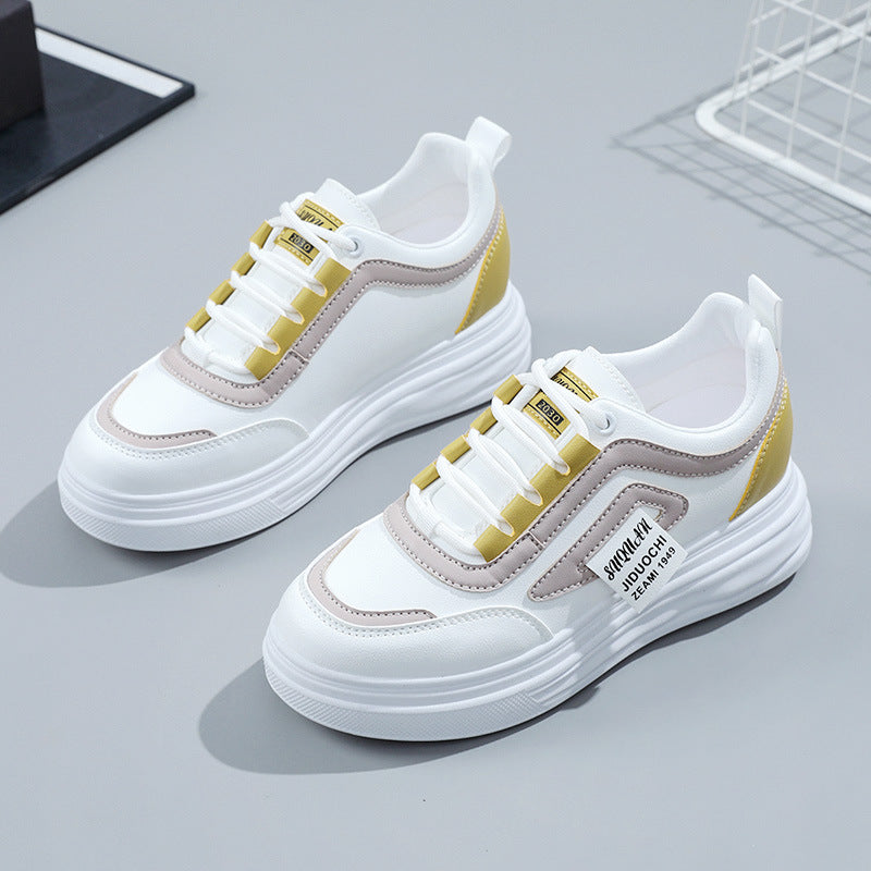 Damen sportive Sneakers mit modischem Design und dämpfender Sohle EB