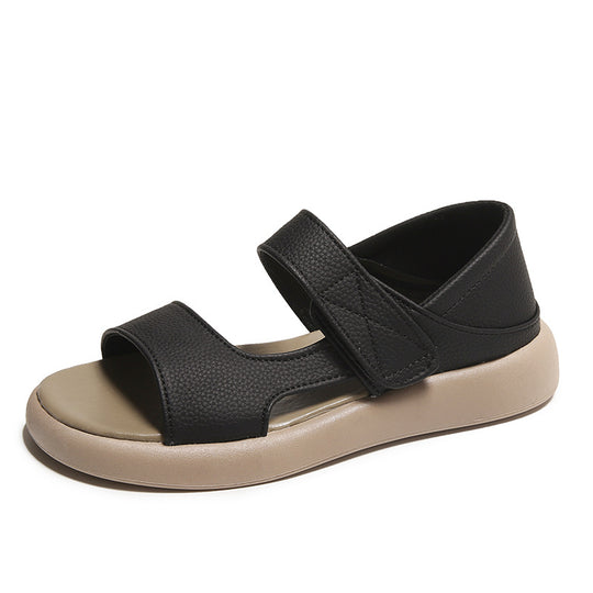 Damen Komfortable Sandalen mit verstellbaren Klettverschlüssen EB