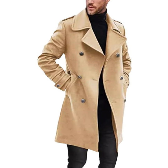 Herren eleganter und leichter Frühlingstrenchcoat EB