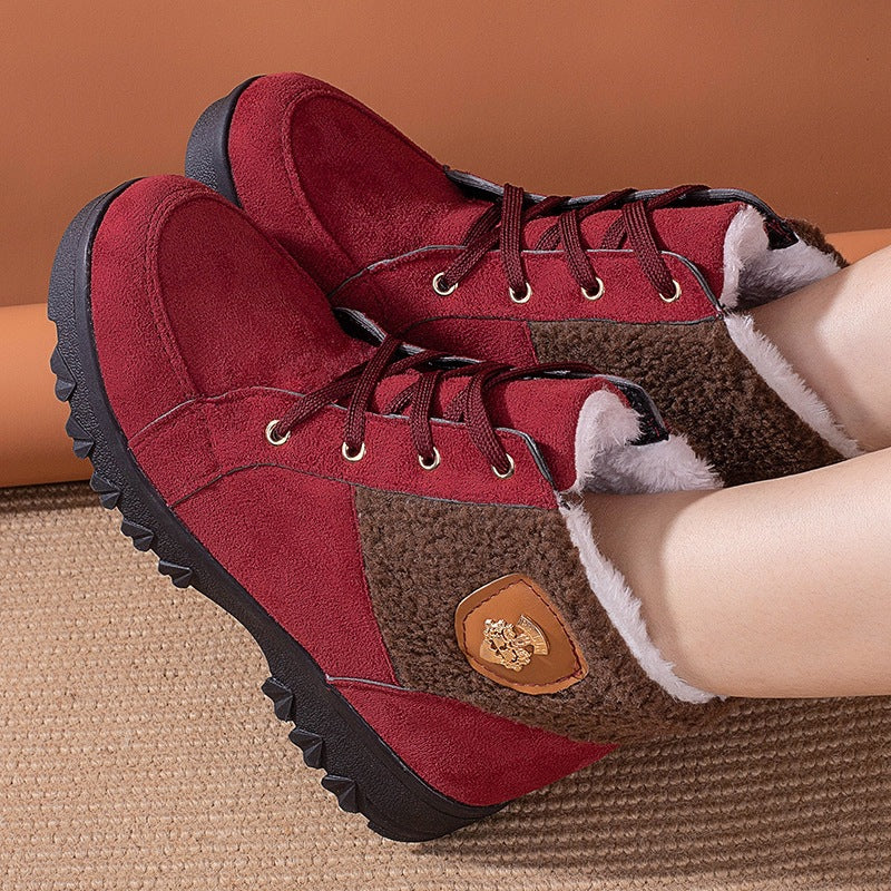 Damen Winterstiefel mit weichem Innenfutter und modischem Fleecefutter EB