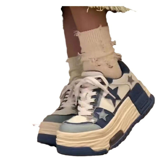 Damen modische Plateau-Sneaker EB