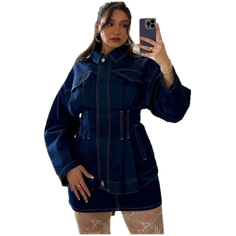 Damen modische Denim-Jacke EB