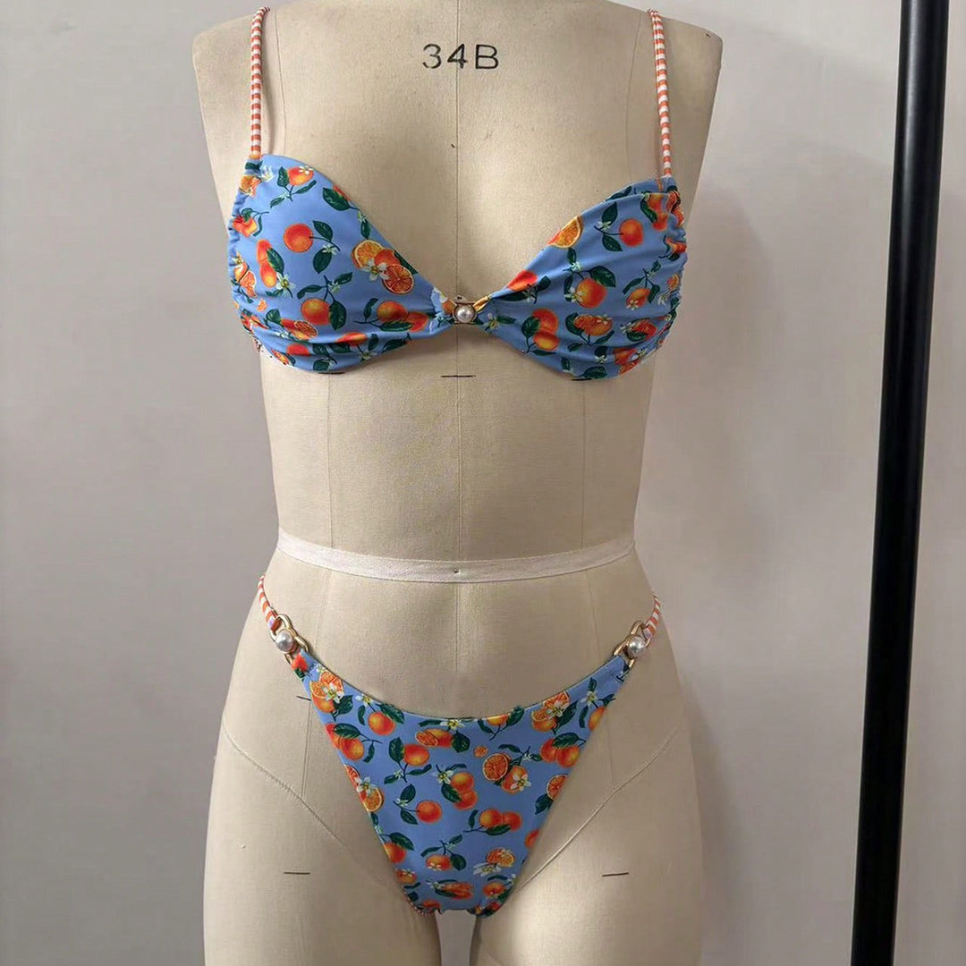 Damen Bikini mit verspieltem Obstmotiv EB