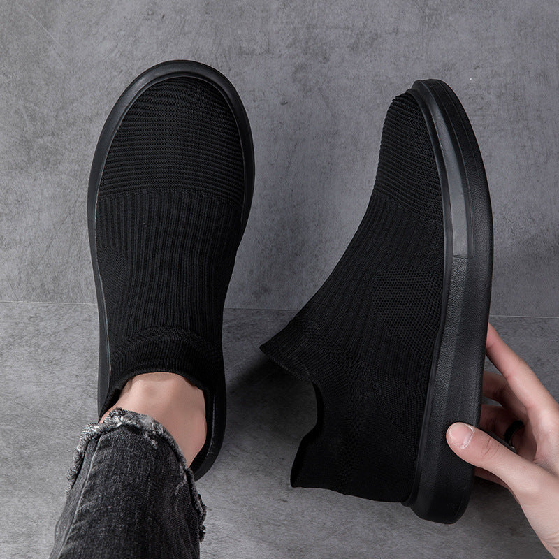 Damen bequeme Slip-On Sneakers mit atmungsaktivem Obermaterial EB
