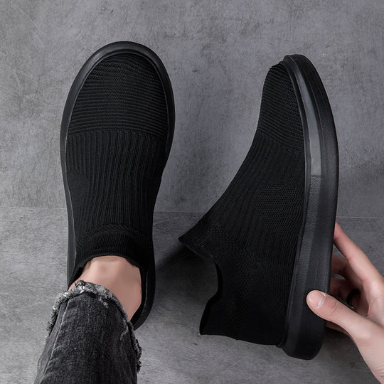 Damen bequeme Slip-On Sneakers mit atmungsaktivem Obermaterial EB