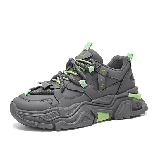 Damen Chunky Sneakers mit rutschfester Sohle und atmungsaktiver Mesh-Oberfläche EB
