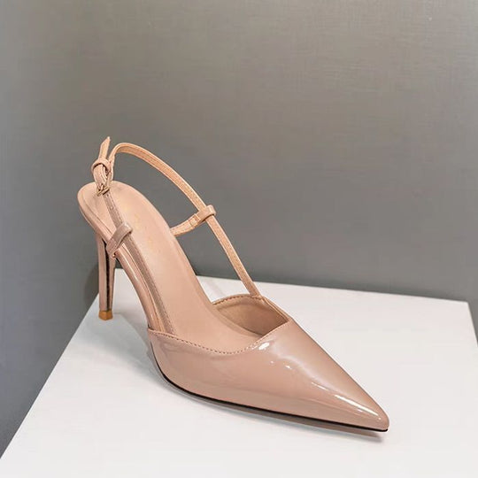 Damen Slingback Pumps mit spitzem Zehenbereich und elegantem Riemchen EB