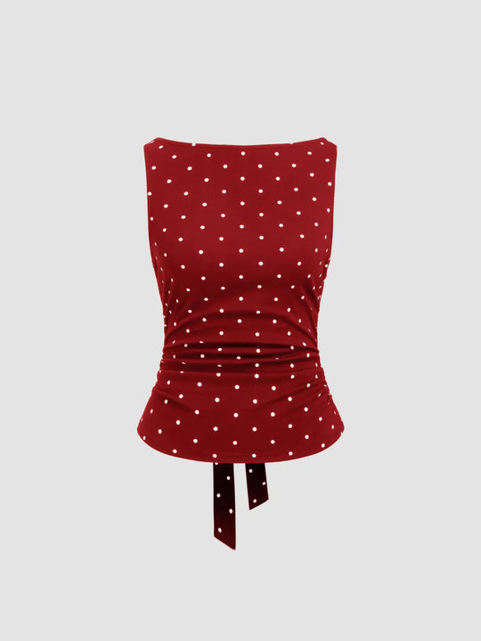 Damen Chic Rollkragen Top mit Raffung und Bindegürtel EB