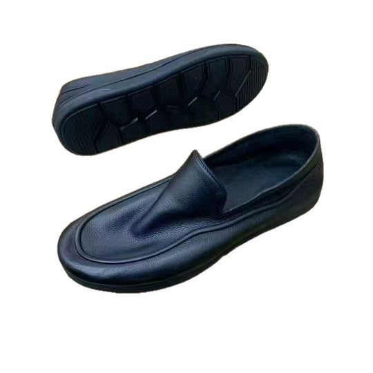 Damen Elegante Ledermokassins mit rutschfester Sohle und modischem Design EB