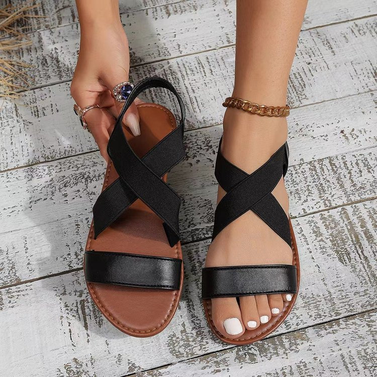 Damen Komfortable und stylische Riemensandalen EB