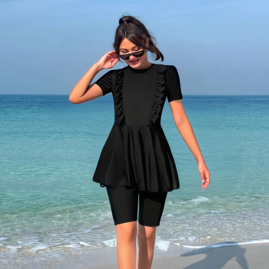 Damen Strandmode mit Rüschendetails EB