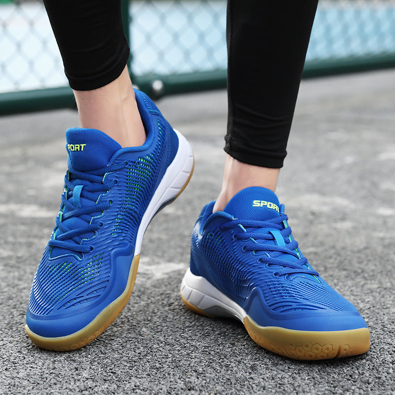 Damen Sportliche Badmintonschuhe mit rutschfester Sohle und atmungsaktiven Mesh-Einsätzen EB