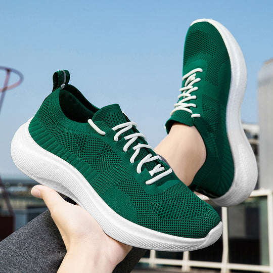Damen Sportliche Sneaker mit atmungsaktivem Netz-Obermaterial EB