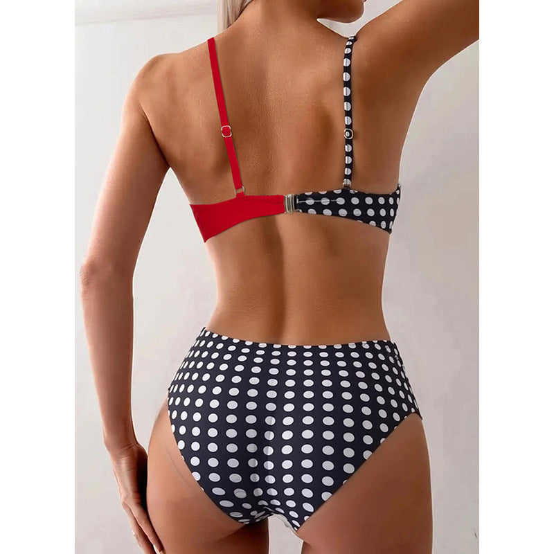 Damen Zweiteiliges Bikini-Set mit verspieltem Wickeldesign EB