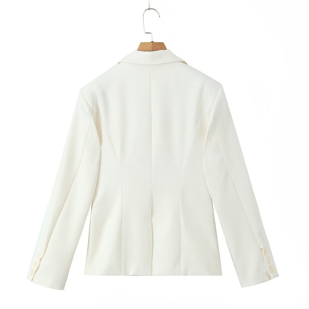 Damen elegante Blazerjacke mit praktischen Taschen und hochwertiger Verarbeitung EB