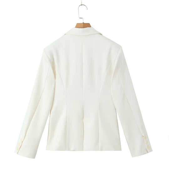 Damen elegante Blazerjacke mit praktischen Taschen und hochwertiger Verarbeitung EB