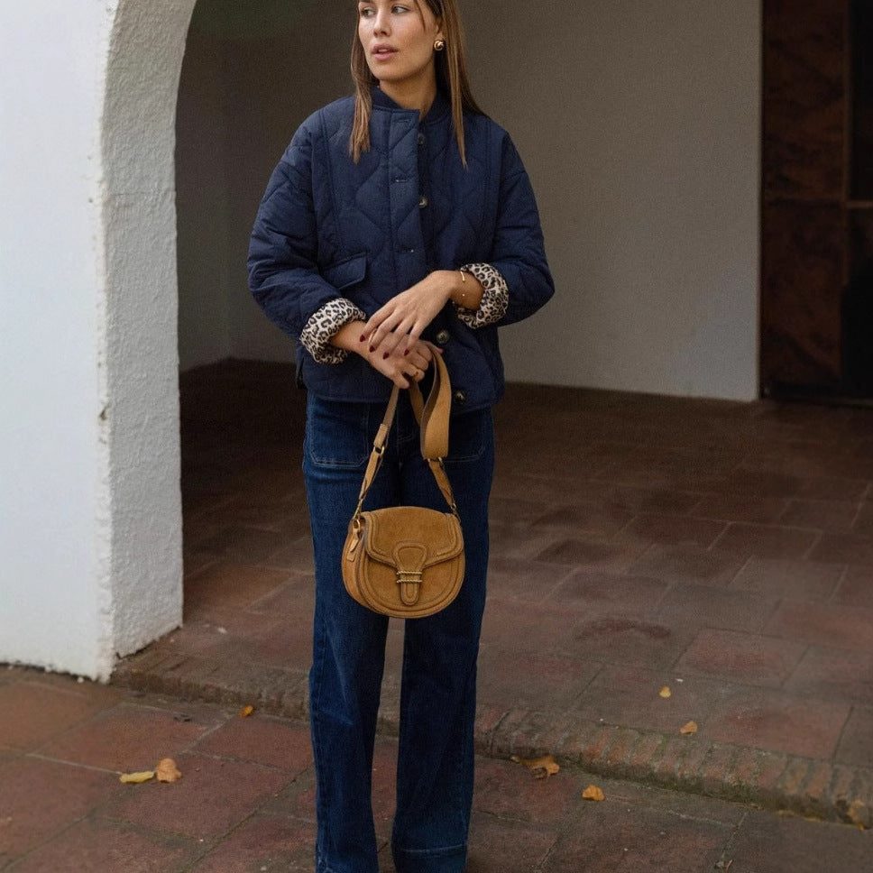 Damen Steppjacke mit strukturiertem Design und praktischen Taschen EB