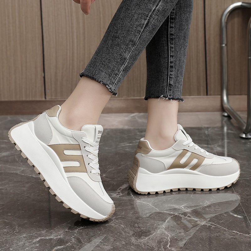 Damen High-Top Sneakers mit sportlichem Profil und rutschfester Sohle EB