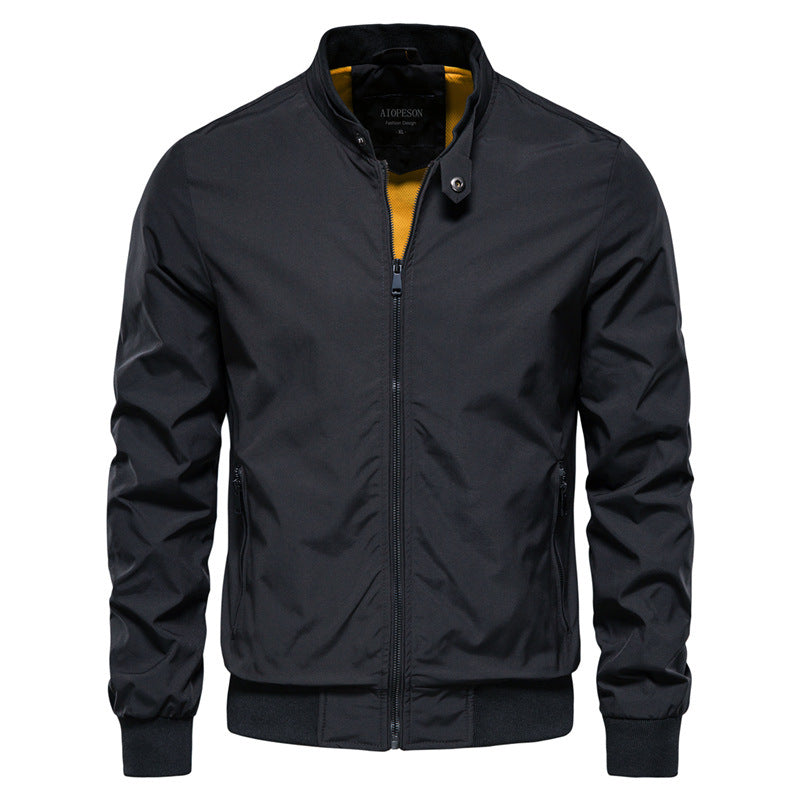 Herren leichte Flugjacke mit praktischen Taschen und Reißverschluss EB