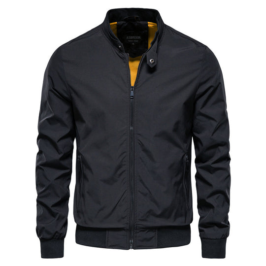 Herren leichte Flugjacke mit praktischen Taschen und Reißverschluss EB