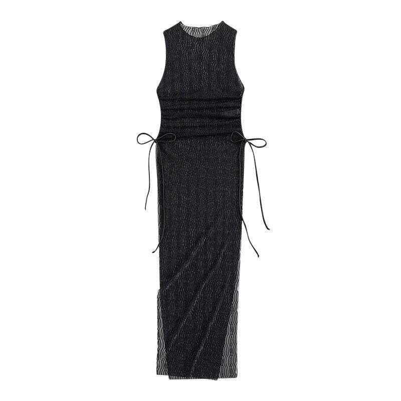 Damen Maxikleid mit raffiniertem Wickeldetail EB
