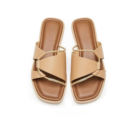 Damen Trendige Komfort-Sandalen mit geflochtenem Riemendesign EB