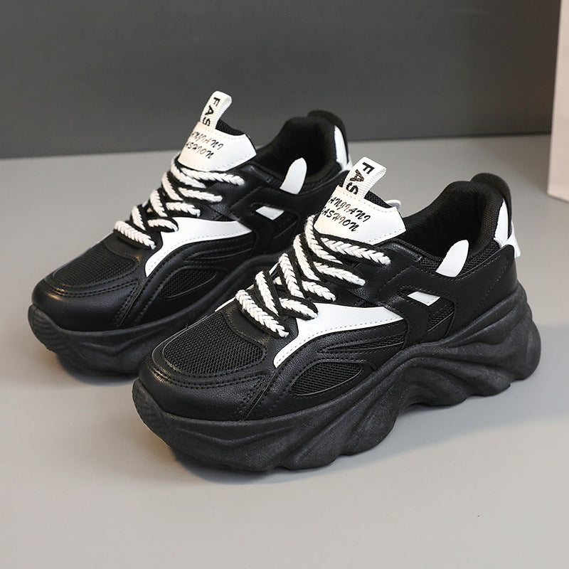 Damen Sportliche Chunky Sneakers mit atmungsaktivem Obermaterial und dämpfendem Sohlenprofil EB